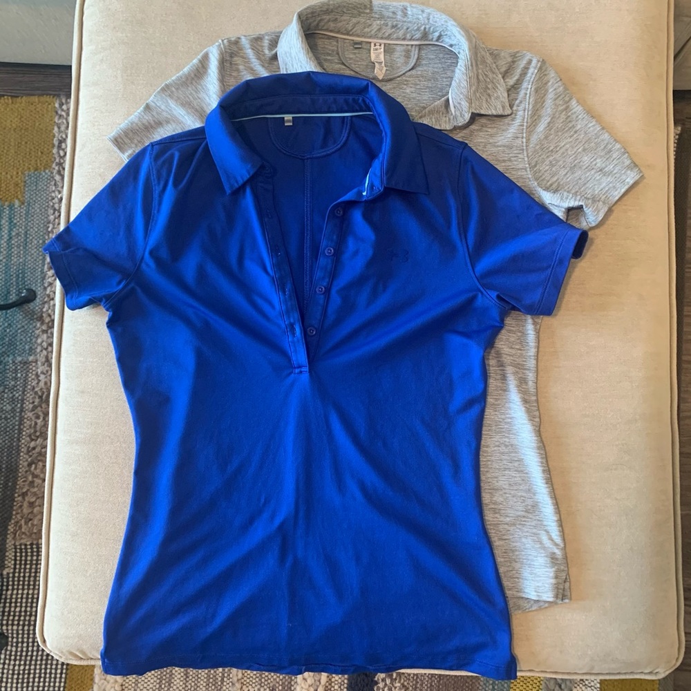 Bundle of 2 Under Armour golf polos